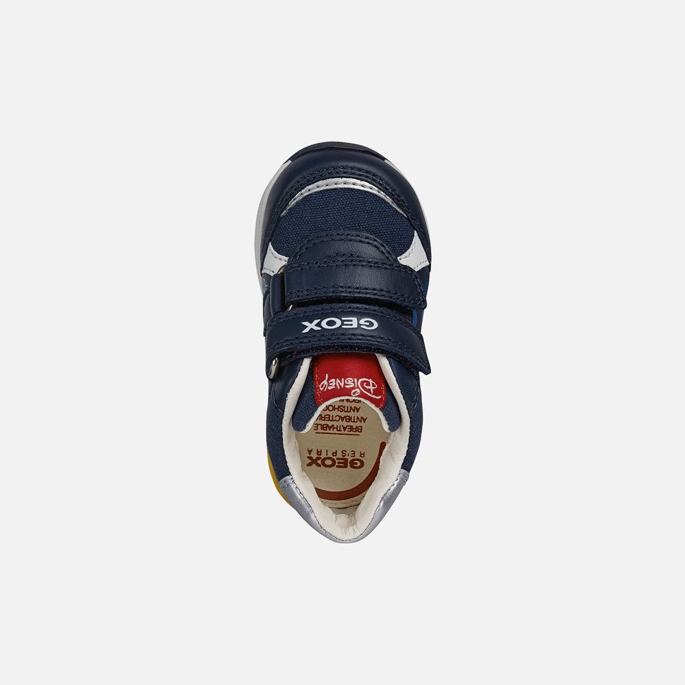 Geox Sneakers Navy/Silver Rishon Boy - Geox Baby Shoes - FWMORK195